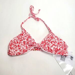 H&M Women's Size 2 Floral Bikini Top New